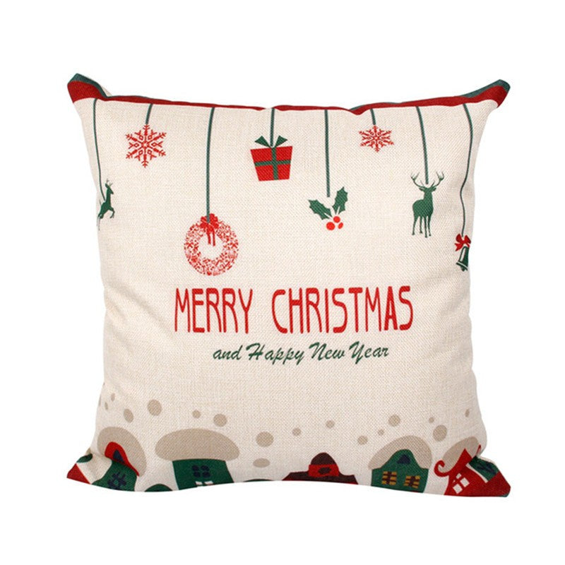 Christmas Hot-selling Home Sofa Office Creative Linen Pillowcase