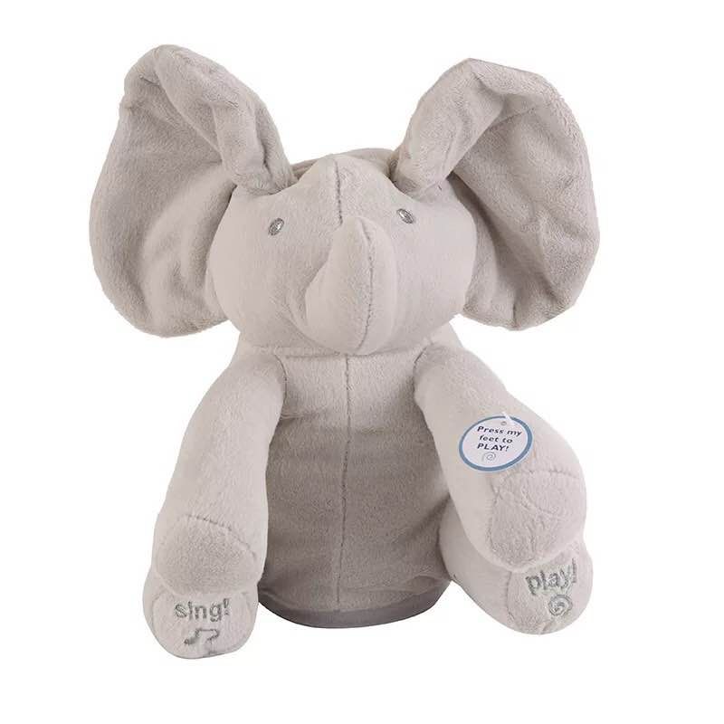 Peekaboo Elephant Plush Toy Children's Educational Electric