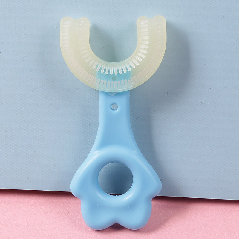 U-shaped Baby Toothbrush Children 360 Degree Teethers Soft Silicone