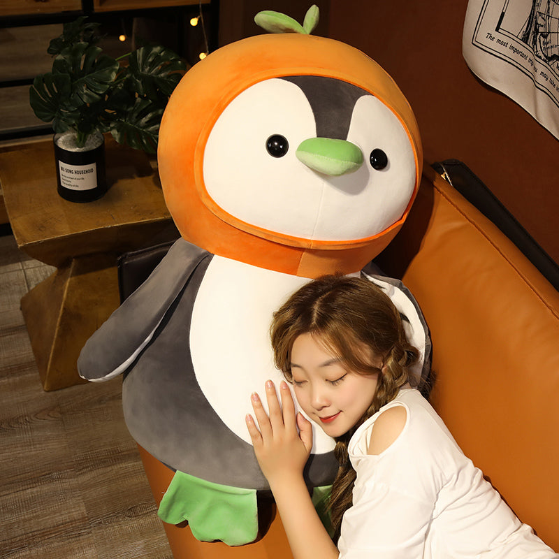 Fruit Penguin Big Pillow Cute Doll