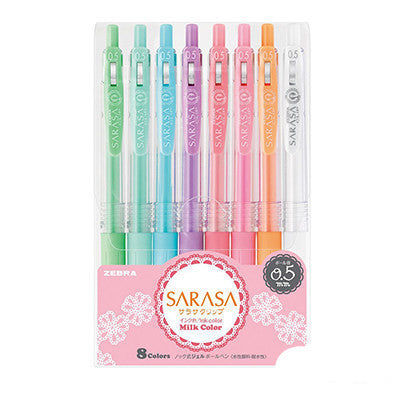 Color Press Gel Pen 8-Color Set Water Pen Milk Color