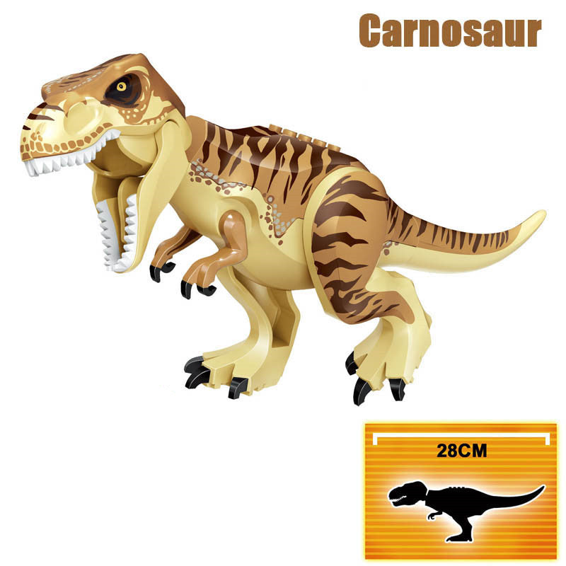 Jurassic Colorful Dinosaur Building Blocks Children's Puzzle Assembling And Inserting Boy Toys