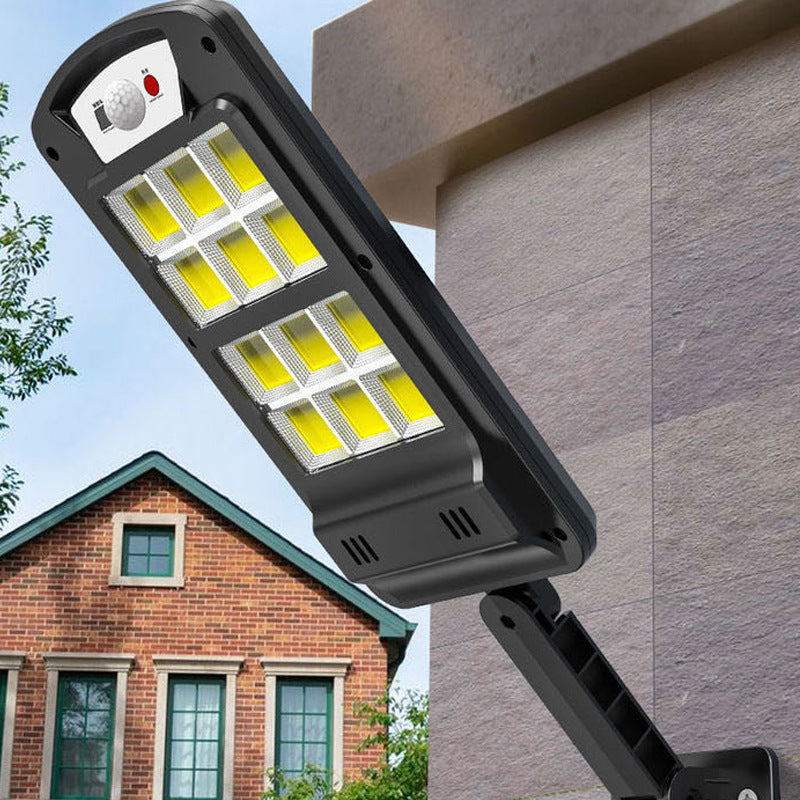 Outdoor Solar Street Light Induction Garden Wall Light Human Body Induction With Remote Control Lighting COB Strong Light Small Street Light