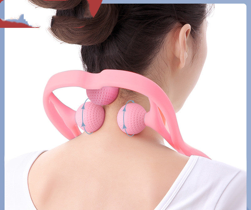 Three-ball Multifunctional Cervical Spine Massager