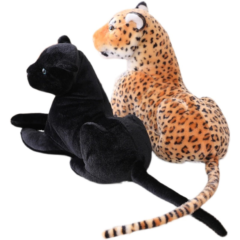 Simulation Bed Large Leopard Black Panther Plush Toy