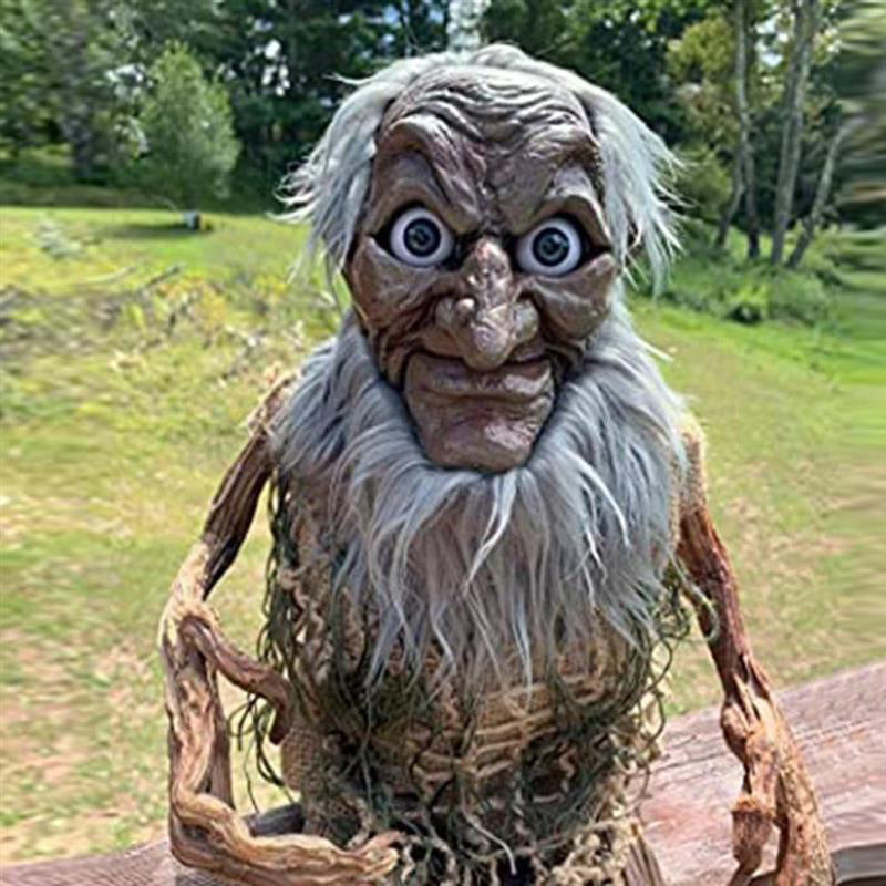 Halloween Withered Dwarfs Evil Little Old Man Ornaments Funny Goblin Creature Doll