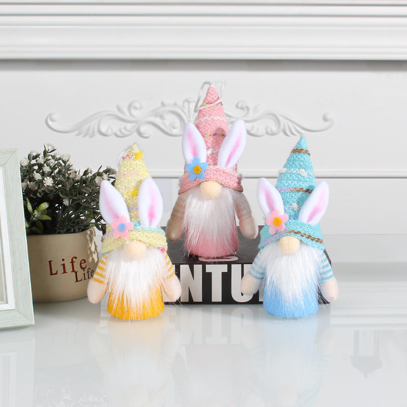 Lovely Easter Faceless Gnome Toy Holiday Party Table Decoration Home