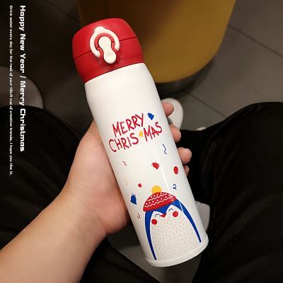 Christmas Vacuum Cup Water Cup Elk Christmas Eve Gift