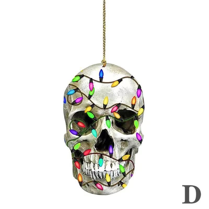 New Halloween Skull Car Pendant Acrylic Plane