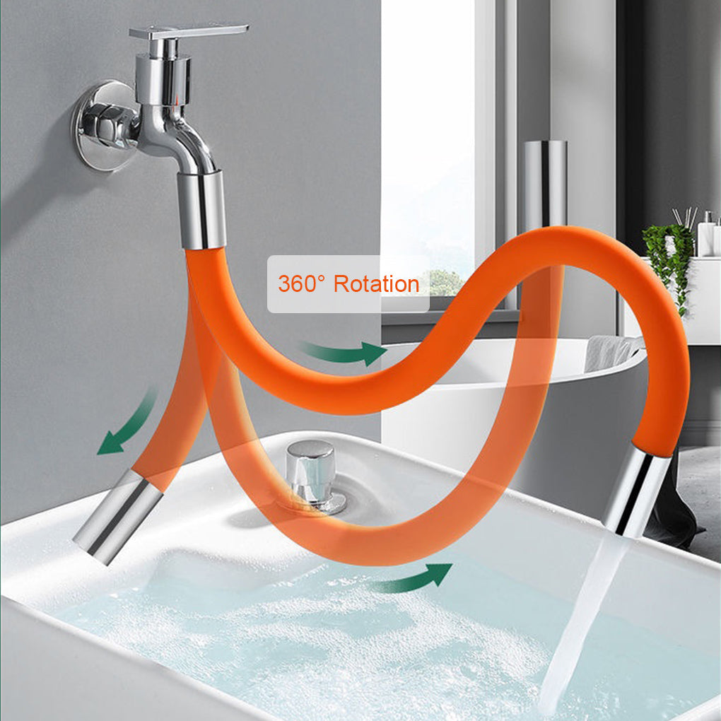 Faucet Extension Extender Bathroom 360 Rotation Adjust Free Bending