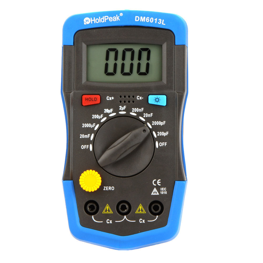 Capacitance and inductance meter backlight display