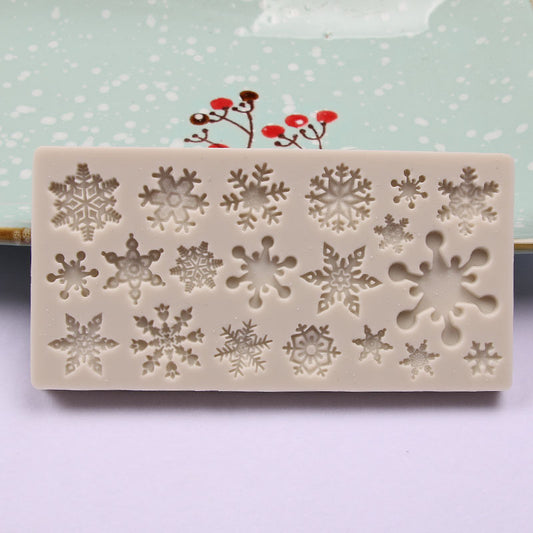 Christmas Series Snowflake Cake Silicone Mold