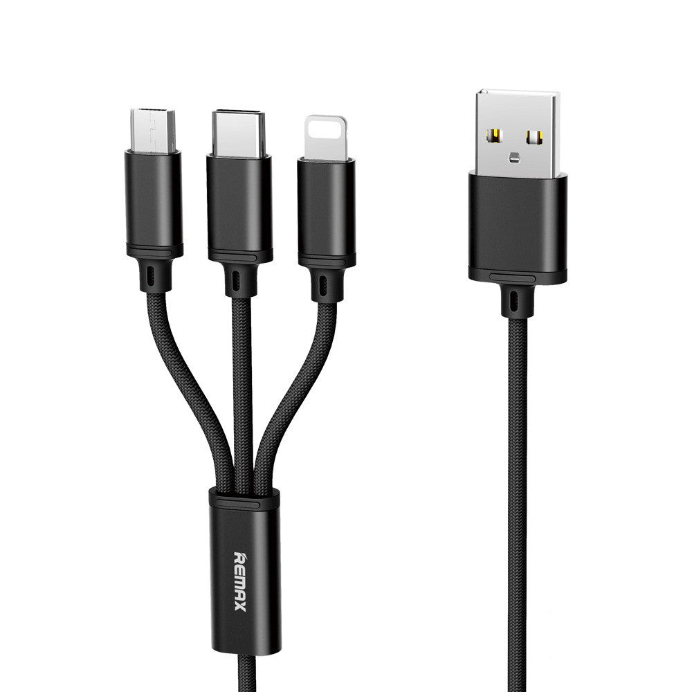 One For Three Braided Charging Cable