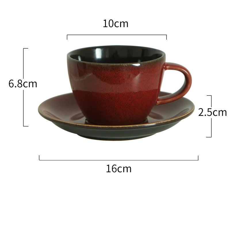 Retro Coffee Cup And Saucer Set Creative Personality Ceramic