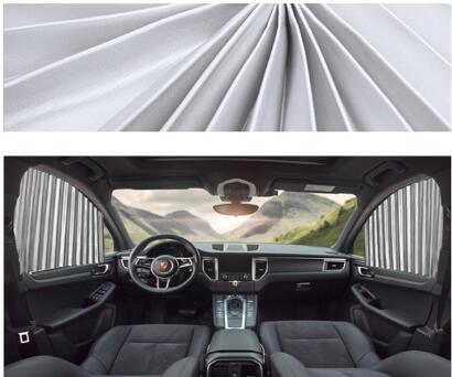 Magnetic Car Curtains Window Shade for Side Windows Baby Sun Shade Protection Adjustable Foldable Car Accessories