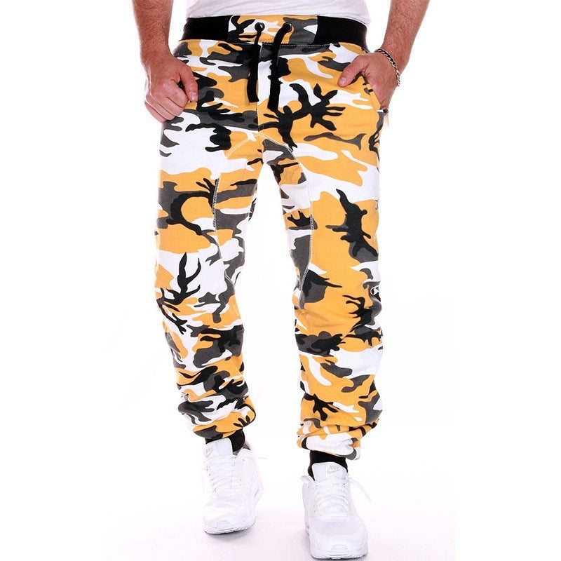 Camouflage Pants Men Hip Hop Casual Pants Loose Trousers Fashion Urban Mid Waist Pants