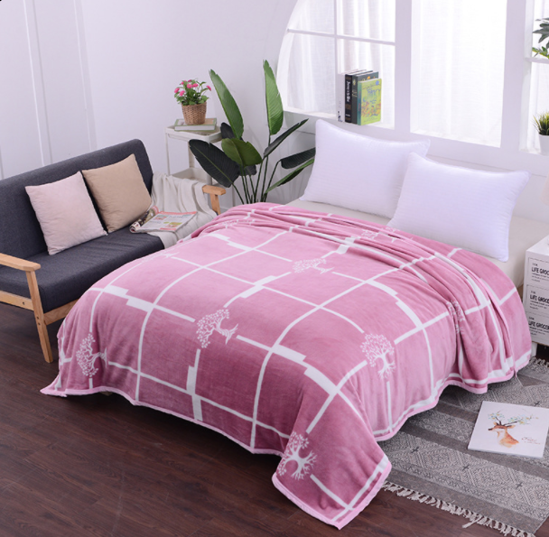 Cloud Mink Down Flannel Air Conditioner Blanket