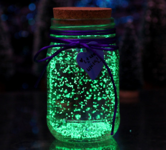 Fluorescent wishing bottle