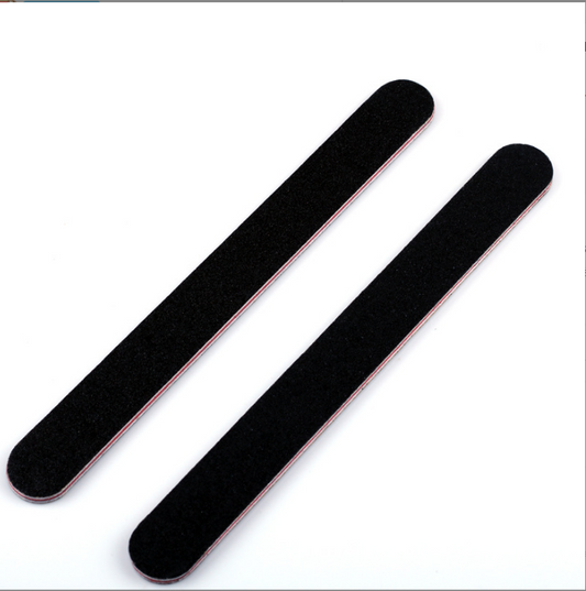 Nail Tool Double-sided Black Red Heart Polishing Strip