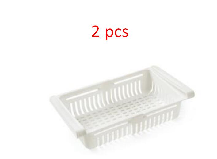 Refrigerator Storage Basket Stretchable Multifunction Kitchen Refrigerator Storage Box