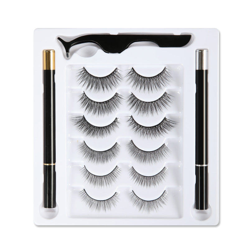 Natural Eyeliner Black Transparent Self-adhesive False Eyelashes