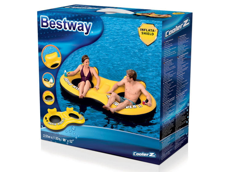 Double Floating Water Inflatable Eight-character Seat Ring Drifting