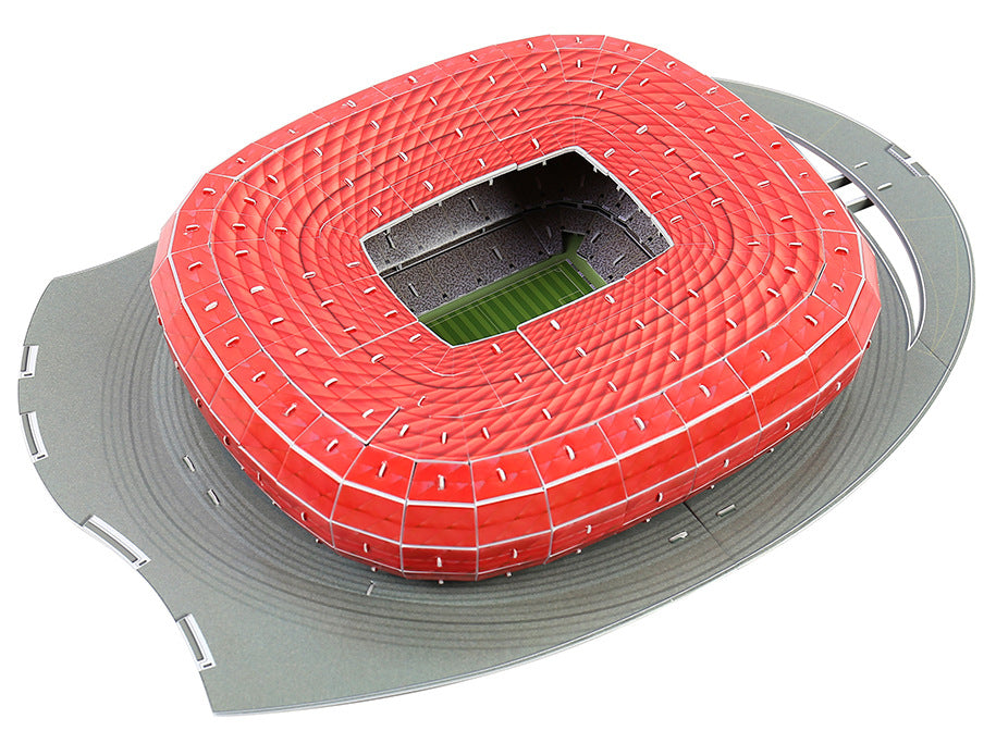 Classic Jigsaw DIY 3D Puzzle World Football Stadium European Soccer Playground Assembled Building Model Puzzle Toys For Children