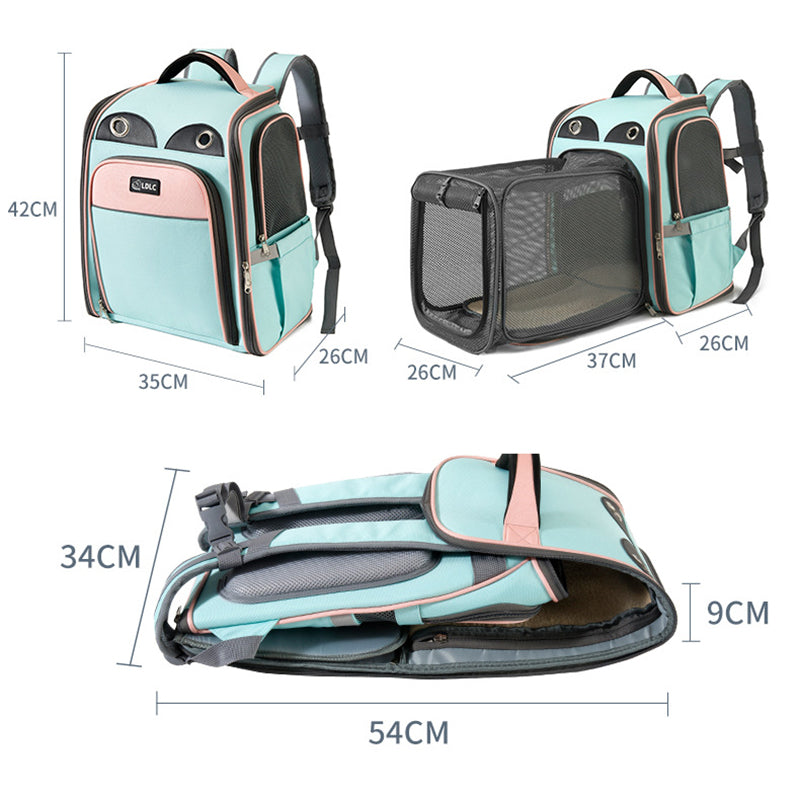 Portable And Expandable Pet Backpack Foldable