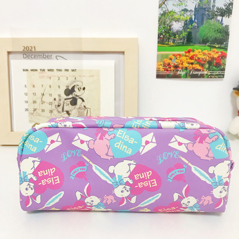 Printed Pencil Case Large Capacity Stationery Box For Elementary, Middle And High School Students