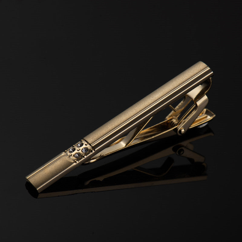 Men's gold alloy tie clip