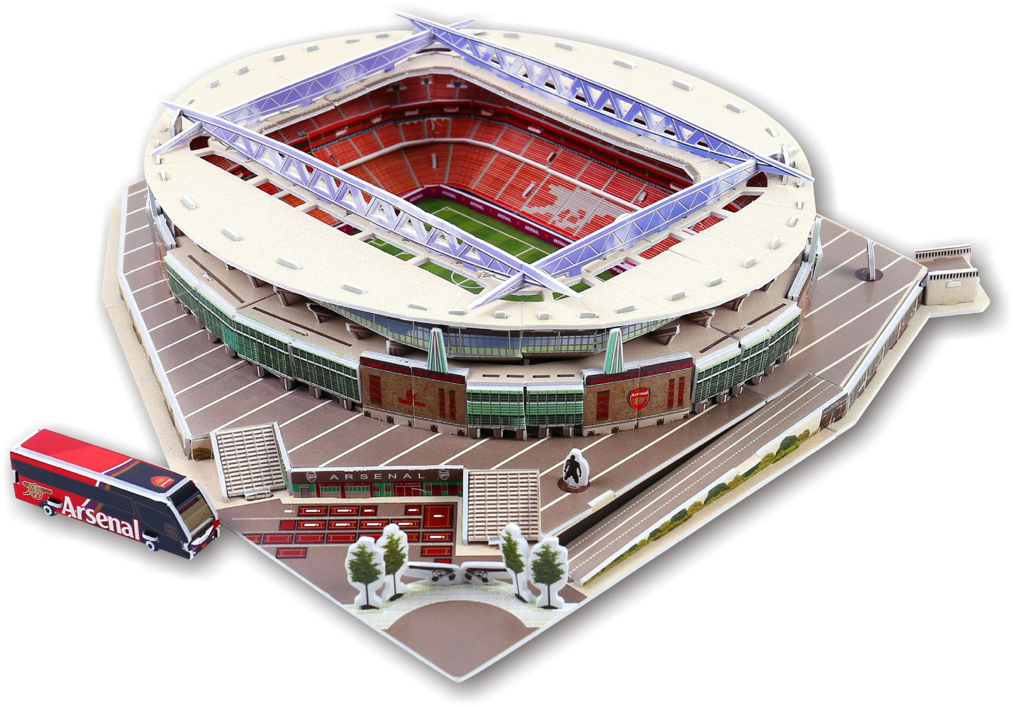 Classic Jigsaw DIY 3D Puzzle World Football Stadium European Soccer Playground Assembled Building Model Puzzle Toys For Children