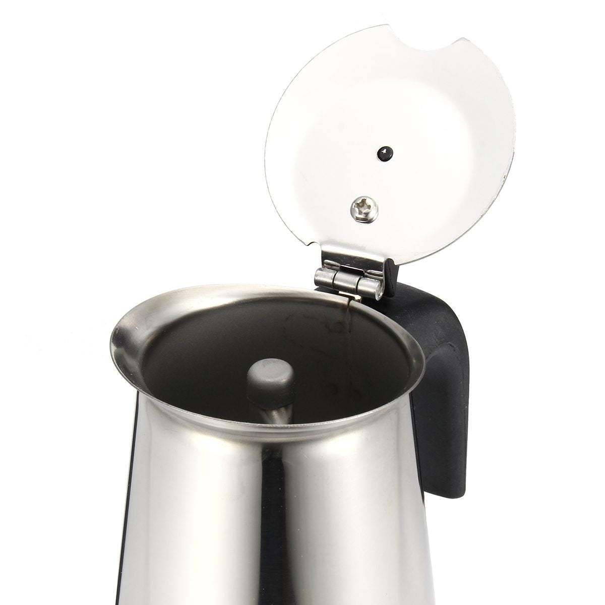 Stainless Steel Moka Pot Coffee Pot With Small Electric Stove