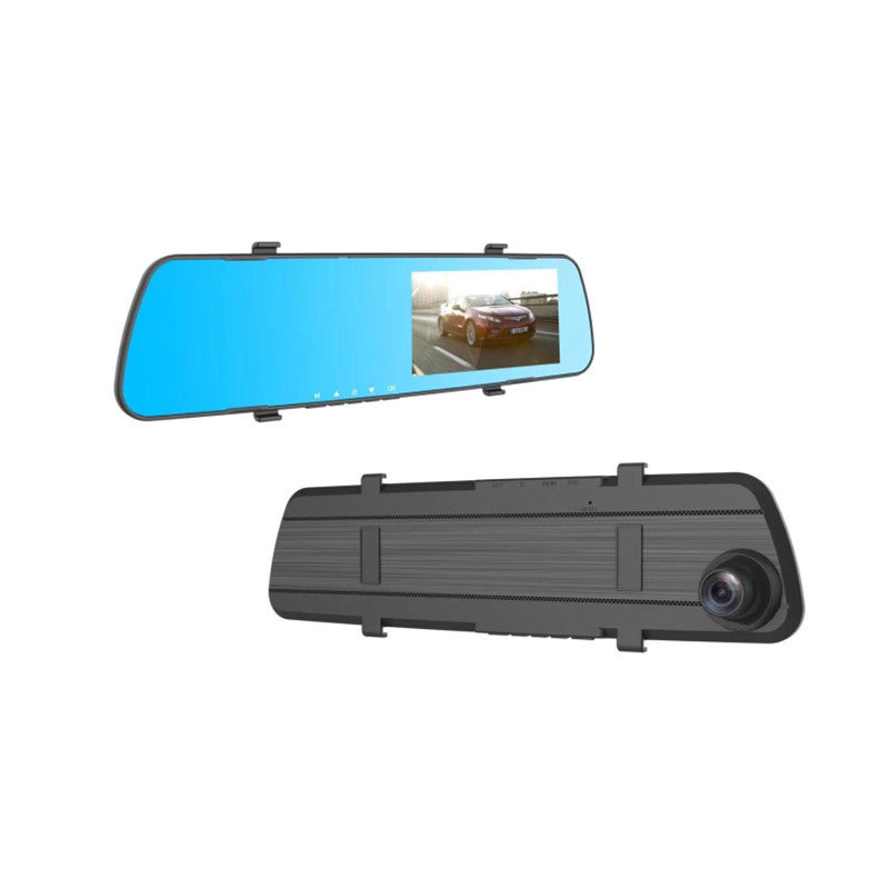 HD Dual-lens Front And Rear Dual Recording Car Rearview Mirror Driving Recorder