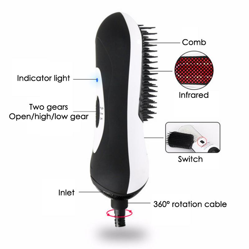 Explosion models infrared hot air comb mini hair dryer hair dryer