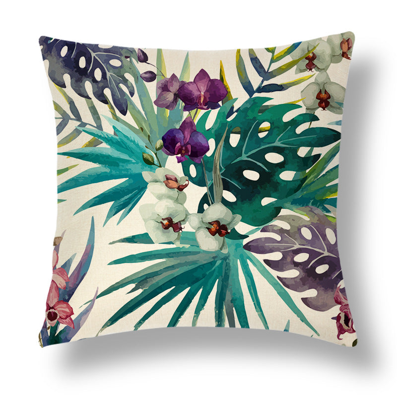 Tropical Series Linen Throw Pillow Case Cushion Cover