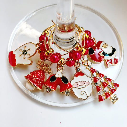 Fashion Personalized Christmas Wine Glass Marker