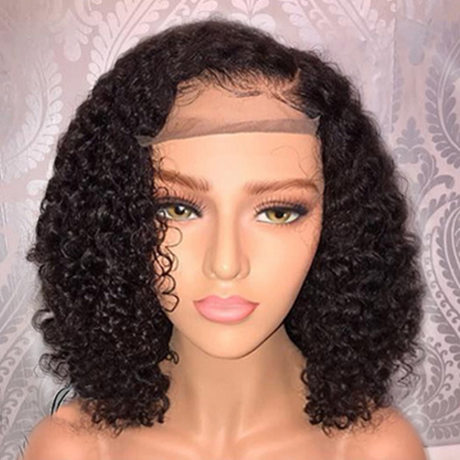 Short curly hair synthetic headgear