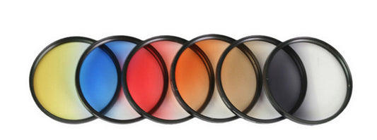 Circular Tapered Glass, Orange, Blue Red Tea, Red Tea And Red 37 82mm Camera Filter Can Be Used To Customize Photographic Equipment Accessories