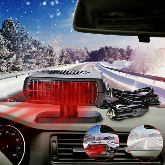 Portable Auto Car Heater Fan Air Cooler Windscreen Demister Defroster Heating Fan