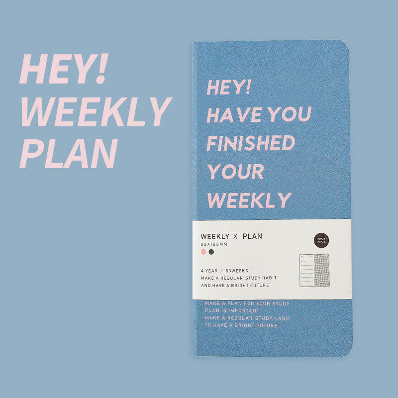 Weekly Plan Diary Handbook