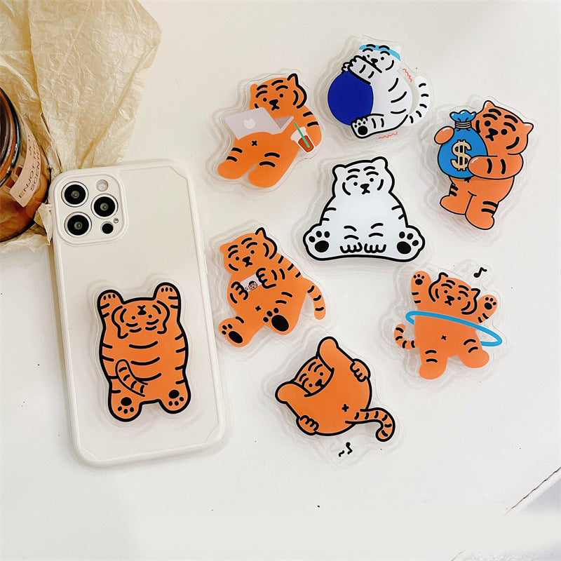 Cute Cartoon Tiger Portable Mobile Phone Stand