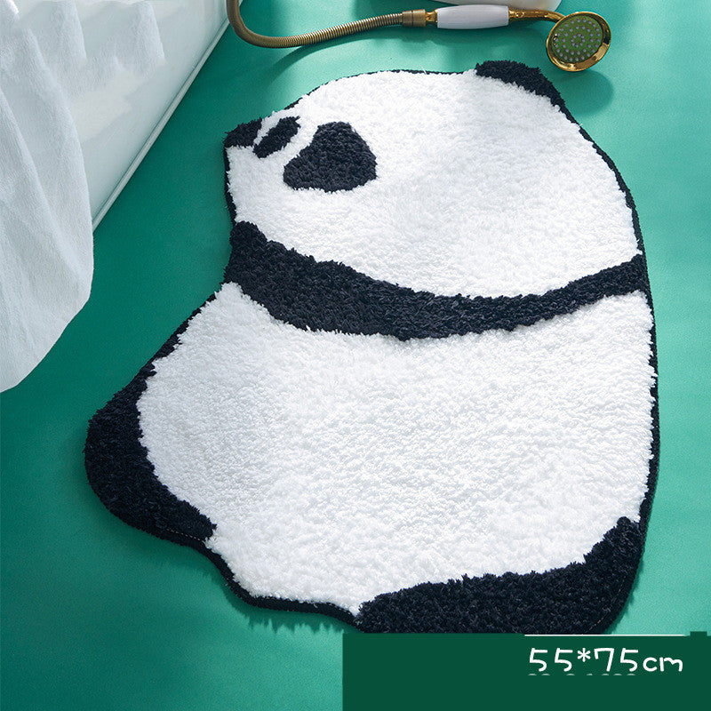 Non Slip Mat Household Cute Panda Bathroom Absorbent Mat