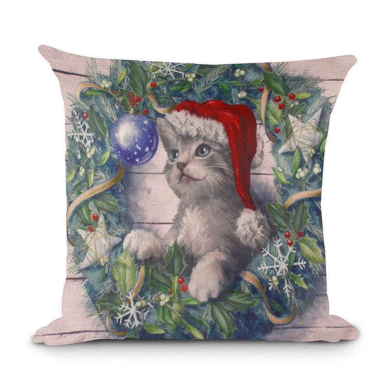 Christmas Hot-selling Home Sofa Office Creative Linen Pillowcase