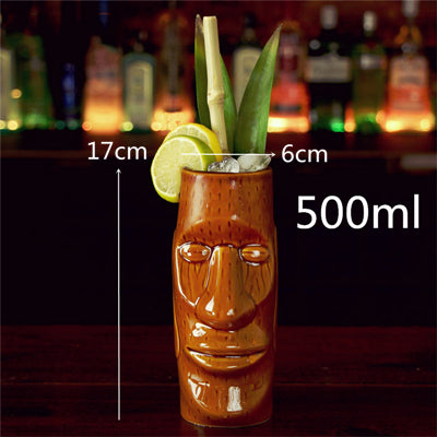 Personalized Hawaiian Ceramic Cocktail Glass