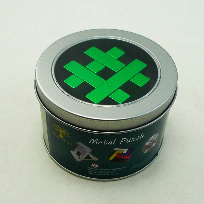 Children's Aluminum Alloy Puzzle Ring Building Block Toys