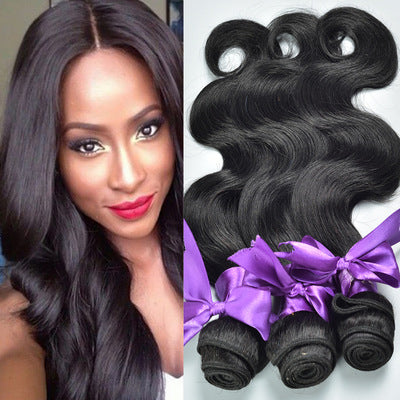 Real hair wig, hair styling hair extension, body wave human hair