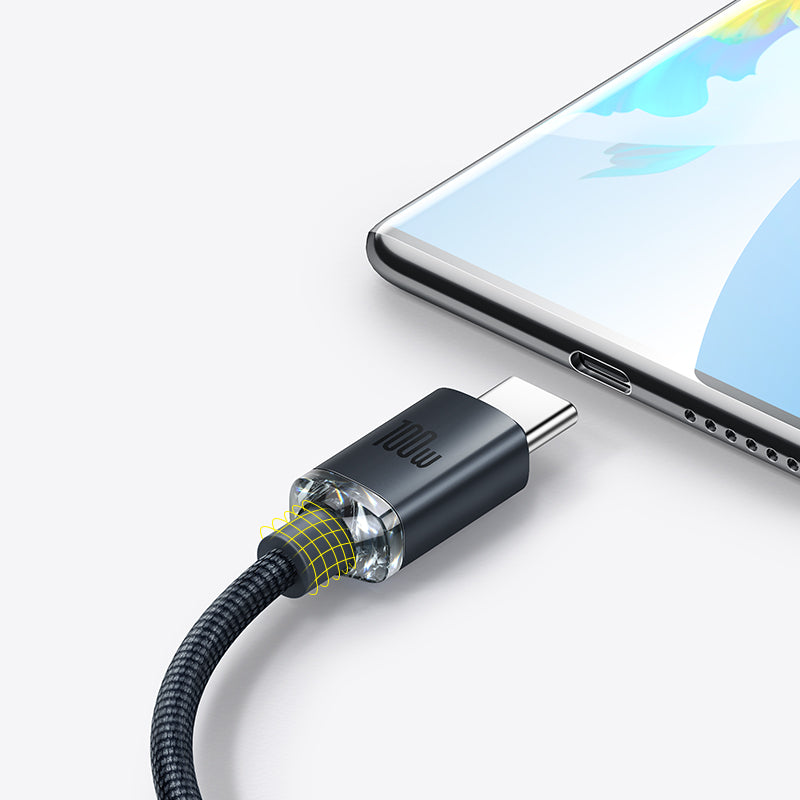 Crystal Shine Series Fast Charging Data Cable USB To Type C