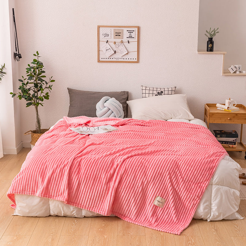 Milk Fleece Nap Coral Fleece Blanket Single Towel Quilt