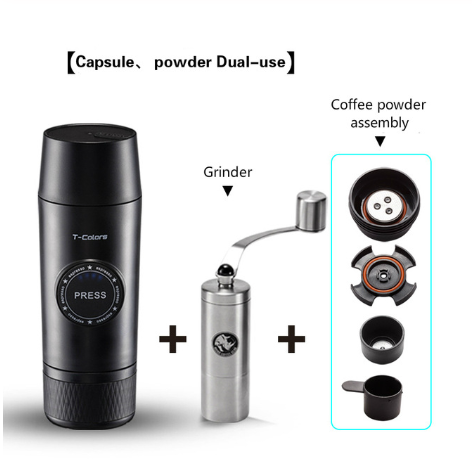 Mini Espresso Coffee Maker Portable Rechargeable Mech