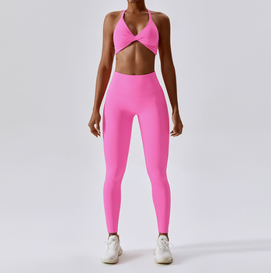 Nude Feeling Yoga Pants Hip-lifting Running Speed Dry Fitness Pants Candy Color High Waist